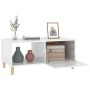 Glossy white plywood coffee table 89.5x50x40 cm by vidaXL, Coffee table - Ref: Foro24-812660, Price: 51,99 €, Discount: %