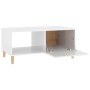 Glossy white plywood coffee table 89.5x50x40 cm by vidaXL, Coffee table - Ref: Foro24-812660, Price: 51,99 €, Discount: %