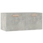 Concrete gray engineered wood wall cabinet 80x35x36.5 cm by vidaXL, Shelves and shelves - Ref: Foro24-812928, Price: 46,99 €,...