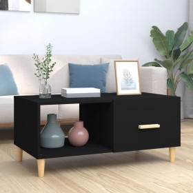 Black plywood coffee table 89.5x50x40 cm by vidaXL, Coffee table - Ref: Foro24-812655, Price: 62,99 €, Discount: %