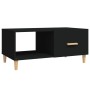 Mesa de centro madera contrachapada negro 89,5x50x40 cm de vidaXL, Mesas de centro - Ref: Foro24-812655, Precio: 62,99 €, Des...