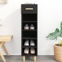 Mueble zapatero de madera contrachapada negro 30x35x105 cm de vidaXL, Zapateros y organizadores de calzado - Ref: Foro24-8127...