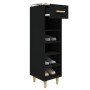 Mueble zapatero de madera contrachapada negro 30x35x105 cm de vidaXL, Zapateros y organizadores de calzado - Ref: Foro24-8127...