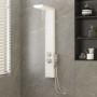 White Aluminum Shower Panel System by vidaXL, Jet nozzles for bathtubs and showers - Ref: Foro24-151415, Price: 131,77 €, Dis...