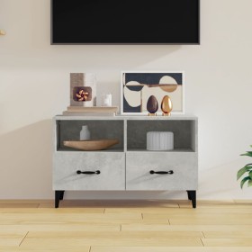 Concrete gray plywood TV cabinet 80x36x50 cm by vidaXL, TV Furniture - Ref: Foro24-812595, Price: 50,99 €, Discount: %