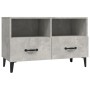 Concrete gray plywood TV cabinet 80x36x50 cm by vidaXL, TV Furniture - Ref: Foro24-812595, Price: 50,36 €, Discount: %