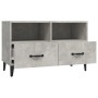 Concrete gray plywood TV cabinet 80x36x50 cm by vidaXL, TV Furniture - Ref: Foro24-812595, Price: 50,36 €, Discount: %