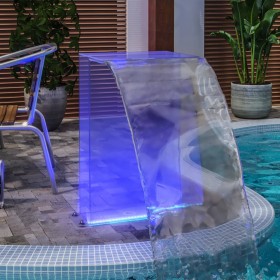 Pool fountain with acrylic RGB LED 51 cm by vidaXL, Fountains and waterfalls - Ref: Foro24-151406, Price: 171,99 €, Discount: %