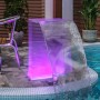 Pool fountain with acrylic RGB LED 51 cm by vidaXL, Fountains and waterfalls - Ref: Foro24-151406, Price: 171,37 €, Discount: %