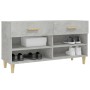 Mueble zapatero madera contrachapada gris hormigón 102x35x55 cm de vidaXL, Zapateros y organizadores de calzado - Ref: Foro24...