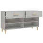 Mueble zapatero madera contrachapada gris hormigón 102x35x55 cm de vidaXL, Zapateros y organizadores de calzado - Ref: Foro24...