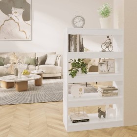 Shelving unit/divider in glossy white engineered wood, 80x30x135 cm by vidaXL, Bookcases and shelves - Ref: Foro24-811715, Pr...