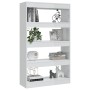 Glänzend weißes Holzwerkstoff-Regal/Unterteilungen 80x30x135 cm von vidaXL, Bücherregale und Regale - Ref: Foro24-811715, Pre...