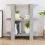 Estantería/divisor de espacios gris hormigón 80x30x87 cm de vidaXL, Librerías y estanterías - Ref: Foro24-811587, Precio: 36,...