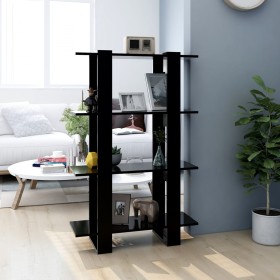 Bookshelf / room divider black 80x30x123.5 cm by vidaXL, Bookcases and shelves - Ref: Foro24-811575, Price: 48,99 €, Discount: %