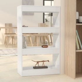 Glossy white engineered wood shelf/divider 60x30x103 cm by vidaXL, Bookcases and shelves - Ref: Foro24-811661, Price: 50,99 €...