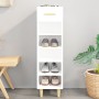 Mueble zapatero de madera contrachapada blanco 30x35x105 cm de vidaXL, Zapateros y organizadores de calzado - Ref: Foro24-812...