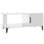 Glossy white plywood coffee table 90x50x40 cm by vidaXL, Coffee table - Ref: Foro24-812759, Price: 46,15 €, Discount: %