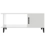 Glossy white plywood coffee table 90x50x40 cm by vidaXL, Coffee table - Ref: Foro24-812759, Price: 46,15 €, Discount: %