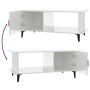 Glossy white plywood coffee table 90x50x40 cm by vidaXL, Coffee table - Ref: Foro24-812759, Price: 46,15 €, Discount: %