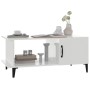 Glossy white plywood coffee table 90x50x40 cm by vidaXL, Coffee table - Ref: Foro24-812759, Price: 46,15 €, Discount: %