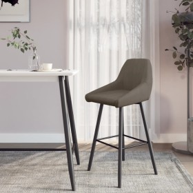 Dark Gray Velvet Kitchen Bar Stool by vidaXL, Kitchen stools - Ref: Foro24-338729, Price: 82,99 €, Discount: %