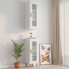 Glossy white hanging wall cabinet 34.5x34x90 cm by vidaXL, Sideboards - Ref: Foro24-812453, Price: 47,99 €, Discount: %