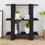 Estantería/divisor de espacios negro 80x30x87 cm de vidaXL, Librerías y estanterías - Ref: Foro24-811584, Precio: 45,99 €, De...