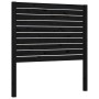 Solid black wood bed frame with headboard 90x200 cm by vidaXL, Beds and slatted bases - Ref: Foro24-3195015, Price: 135,99 €,...