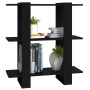 Estantería/divisor de espacios negro 80x30x87 cm de vidaXL, Librerías y estanterías - Ref: Foro24-811584, Precio: 45,99 €, De...