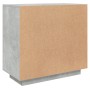 Aparador de madera contrachapada gris hormigón 80x40x75 cm de vidaXL, Aparadores - Ref: Foro24-811821, Precio: 82,01 €, Descu...