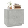 Aparador de madera contrachapada gris hormigón 80x40x75 cm de vidaXL, Aparadores - Ref: Foro24-811821, Precio: 82,01 €, Descu...