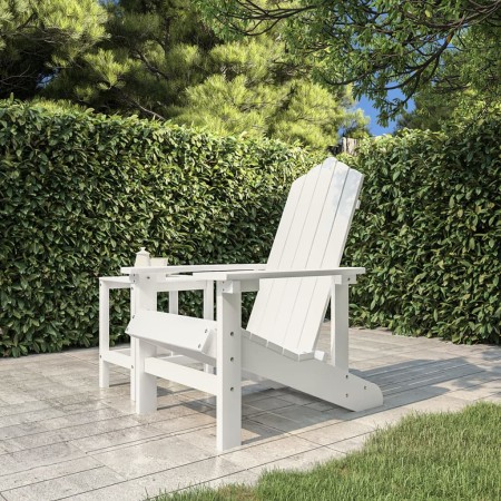 Silla de jardín Adirondack HDPE blanca de vidaXL, Sillas de jardín - Ref: Foro24-318637, Precio: 107,06 €, Descuento: %