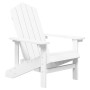 Silla de jardín Adirondack HDPE blanca de vidaXL, Sillas de jardín - Ref: Foro24-318637, Precio: 107,06 €, Descuento: %