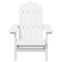 Silla de jardín Adirondack HDPE blanca de vidaXL, Sillas de jardín - Ref: Foro24-318637, Precio: 107,06 €, Descuento: %