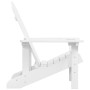 Silla de jardín Adirondack HDPE blanca de vidaXL, Sillas de jardín - Ref: Foro24-318637, Precio: 107,06 €, Descuento: %