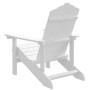 Silla de jardín Adirondack HDPE blanca de vidaXL, Sillas de jardín - Ref: Foro24-318637, Precio: 107,06 €, Descuento: %