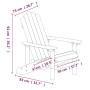 White Adirondack HDPE garden chair by vidaXL, Garden chairs - Ref: Foro24-318637, Price: 107,06 €, Discount: %