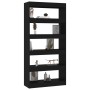 Estantería/divisor madera de ingeniería negro 80x30x166 cm de vidaXL, Librerías y estanterías - Ref: Foro24-811719, Precio: 7...