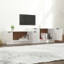 Glossy white plywood TV cabinet 158.5x36x45 cm by vidaXL, TV Furniture - Ref: Foro24-811490, Price: 68,69 €, Discount: %