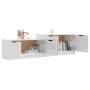 Glossy white plywood TV cabinet 158.5x36x45 cm by vidaXL, TV Furniture - Ref: Foro24-811490, Price: 68,69 €, Discount: %