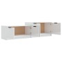 Glänzend weißer Sperrholz-TV-Schrank 158,5 x 36 x 45 cm von vidaXL, TV-Möbel - Ref: Foro24-811490, Preis: 68,69 €, Rabatt: %