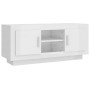 Mueble de TV madera contrachapada blanco brillo 102x35x45 cm de vidaXL, Muebles TV - Ref: Foro24-811796, Precio: 69,24 €, Des...