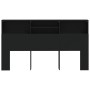 Mueble cabecero negro 180x19x103,5 cm de vidaXL, Cabeceros y pies de cama - Ref: Foro24-811881, Precio: 77,32 €, Descuento: %