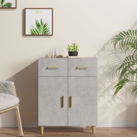 Concrete gray plywood sideboard 69.5x34x89 cm by vidaXL, Sideboards - Ref: Foro24-812190, Price: 85,99 €, Discount: %