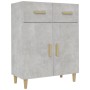 Concrete gray plywood sideboard 69.5x34x89 cm by vidaXL, Sideboards - Ref: Foro24-812190, Price: 85,74 €, Discount: %