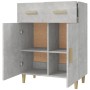 Aparador de madera contrachapada gris hormigón 69,5x34x89 cm de vidaXL, Aparadores - Ref: Foro24-812190, Precio: 85,74 €, Des...