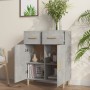 Concrete gray plywood sideboard 69.5x34x89 cm by vidaXL, Sideboards - Ref: Foro24-812190, Price: 85,74 €, Discount: %