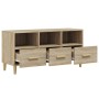 Oak-colored plywood TV cabinet 102x36x50 cm by vidaXL, TV Furniture - Ref: Foro24-812603, Price: 74,21 €, Discount: %