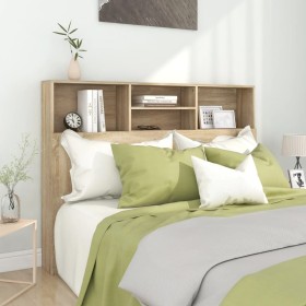 Mueble cabecero color roble Sonoma 140x19x103,5 cm de vidaXL, Cabeceros y pies de cama - Ref: Foro24-811865, Precio: 70,69 €,...